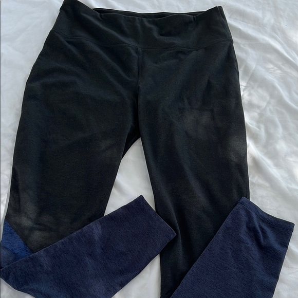 Tangerine Black and Blue Leggings Size L - Picture 2 of 4